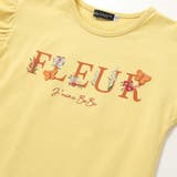 ちょうちょモチーフFLEURロゴ天竺フリル袖Tシャツ(90~160cm) | BeBe | 詳細画像14 