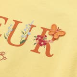 ちょうちょモチーフFLEURロゴ天竺フリル袖Tシャツ(90~160cm) | BeBe | 詳細画像15 