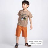 双眼鏡立体ラバープリント天竺半袖Tシャツ(90~140cm) | BeBe | 詳細画像2