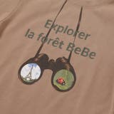 双眼鏡立体ラバープリント天竺半袖Tシャツ(90~140cm) | BeBe | 詳細画像8