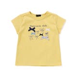 イエロー | リボンいっぱい半袖天竺Tシャツ(90~150cm) | BeBe