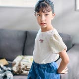 カットツイードバルーンスリーブ半袖Tシャツ(90~150cm) | BeBe | 詳細画像7
