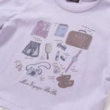旅の持ち物モチーフ裾シフォンフリル長袖Tシャツ(90~150cm) | BeBe | 詳細画像10 