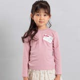 レターモチーフ天竺長袖Tシャツ(100~160cm) | BeBe | 詳細画像1