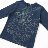 【抗菌・防臭】MAP＆FLAG袖リブ天竺長袖Tシャツ(90~150cm) | BeBe | 詳細画像12 