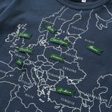 【抗菌・防臭】MAP＆FLAG袖リブ天竺長袖Tシャツ(90~150cm) | BeBe | 詳細画像13 
