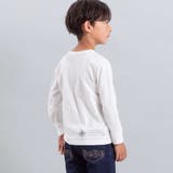 【抗菌・防臭】MAP＆FLAG袖リブ天竺長袖Tシャツ(90~150cm) | BeBe | 詳細画像5 