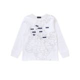 【抗菌・防臭】MAP＆FLAG袖リブ天竺長袖Tシャツ(90~150cm) | BeBe | 詳細画像7 