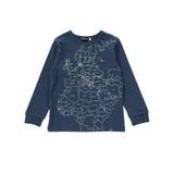 【抗菌・防臭】MAP＆FLAG袖リブ天竺長袖Tシャツ(90~150cm) | BeBe | 詳細画像9 