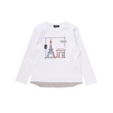 エッフェル塔プリントレイヤード風スムース長袖Tシャツ(90~150cm) | BeBe | 詳細画像5 