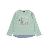 エッフェル塔プリントレイヤード風スムース長袖Tシャツ(90~150cm) | BeBe | 詳細画像7 