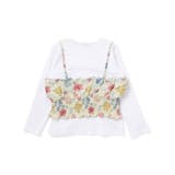 【お揃い】リップルマルシェフラワービスチェドッキング長袖Tシャツ(90~160c… | BeBe | 詳細画像8 