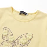 フラワーモチーフちょうちょ刺しゅうスムース長袖Tシャツ(80~150cm) | BeBe | 詳細画像11 