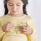 フラワーモチーフちょうちょ刺しゅうスムース長袖Tシャツ(80~150cm) | BeBe | 詳細画像4 