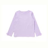 フラワーモチーフちょうちょ刺しゅうスムース長袖Tシャツ(80~150cm) | BeBe | 詳細画像6 