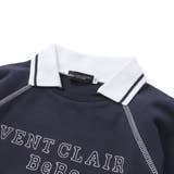 ラグラン編み立て襟付きロゴ刺しゅう長袖Tシャツ(90~150cm) | BeBe | 詳細画像10 