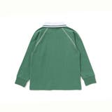ラグラン編み立て襟付きロゴ刺しゅう長袖Tシャツ(90~150cm) | BeBe | 詳細画像7 