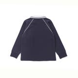 ラグラン編み立て襟付きロゴ刺しゅう長袖Tシャツ(90~150cm) | BeBe | 詳細画像9 