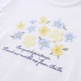 【抗菌防臭 UVカット】ペプラムフリルフラワーモチーフ天竺長袖Tシャツ(90~1… | BeBe | 詳細画像9 
