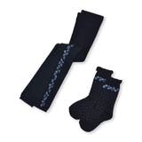 ネイビー系 | サイド花柄レギンスセット(80~140cm) | BeBe