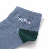 配色ロゴクルーリブソックス(11~24cm) | BeBe | 詳細画像2 