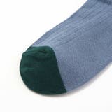 配色ロゴクルーリブソックス(11~24cm) | BeBe | 詳細画像4 