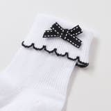 リボンポイントスカラップ折り返しソックス(11~24cm) | BeBe | 詳細画像3 