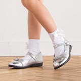 リボンモチーフケーブルラインクルーソックス(11~24cm) | BeBe | 詳細画像2 