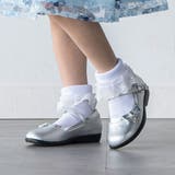 グレー | リボンストラップシューズ(17~21cm) | BeBe