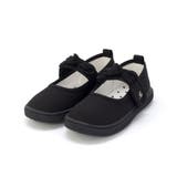 ブラック | リボン付きベルクロストラップシューズ(13~19cm) | BeBe