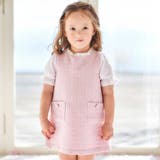 【お揃い】ブロッサムラメツイードパフスリーブワンピース(80~90cm) | BeBe | 詳細画像1