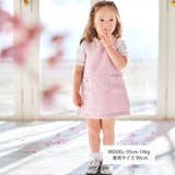 【お揃い】ブロッサムラメツイードパフスリーブワンピース(80~90cm) | BeBe | 詳細画像2