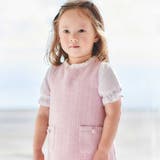 【お揃い】ブロッサムラメツイードパフスリーブワンピース(80~90cm) | BeBe | 詳細画像3