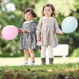 【お揃い】ネルギンガムチェック丸襟長袖ワンピース(80~100cm) | BeBe | 詳細画像7