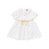 【お揃い】花柄フリルカラーパフスリーブワンピース(80~100cm) | BeBe | 詳細画像8 