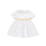 【お揃い】花柄フリルカラーパフスリーブワンピース(80~100cm) | BeBe | 詳細画像9 