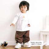 Oursプリント長袖Tシャツ+ストレッチデニムジョガーパンツ 2点セット | BeBe | 詳細画像2