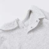 針抜き丸襟長袖ブラウス+サスペンダースカートセット(80~100cm) | BeBe | 詳細画像12 