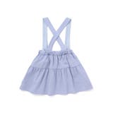 針抜き丸襟長袖ブラウス+サスペンダースカートセット(80~100cm) | BeBe | 詳細画像7 