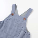 スラブ天竺肘パッチ長袖Tシャツ+オーバーオールセット(80~90cm) | BeBe | 詳細画像11 