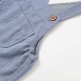 スラブ天竺肘パッチ長袖Tシャツ+オーバーオールセット(80~90cm) | BeBe | 詳細画像13 