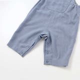 スラブ天竺肘パッチ長袖Tシャツ+オーバーオールセット(80~90cm) | BeBe | 詳細画像14 