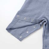 スラブ天竺肘パッチ長袖Tシャツ+オーバーオールセット(80~90cm) | BeBe | 詳細画像15 