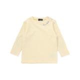 スラブ天竺肘パッチ長袖Tシャツ+オーバーオールセット(80~90cm) | BeBe | 詳細画像2 