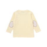 スラブ天竺肘パッチ長袖Tシャツ+オーバーオールセット(80~90cm) | BeBe | 詳細画像3 
