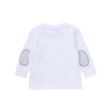 スラブ天竺肘パッチ長袖Tシャツ+オーバーオールセット(80~90cm) | BeBe | 詳細画像9 