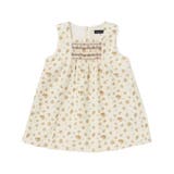 小花柄シャツコールスモック刺しゅうジャンパースカート | BeBe | 詳細画像1