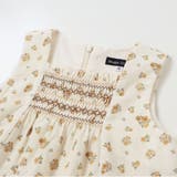 小花柄シャツコールスモック刺しゅうジャンパースカート | BeBe | 詳細画像10