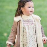 小花柄シャツコールスモック刺しゅうジャンパースカート | BeBe | 詳細画像4