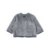 ボア裏ボーダーノーカラーコート(90~100cm) | BeBe | 詳細画像11 